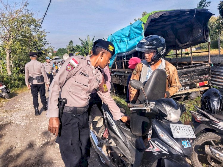 Polsek Rote Selatan Lakukan Operasi pekat Turangga 2025, Cegah Peredaran Miras Dan Premanisme