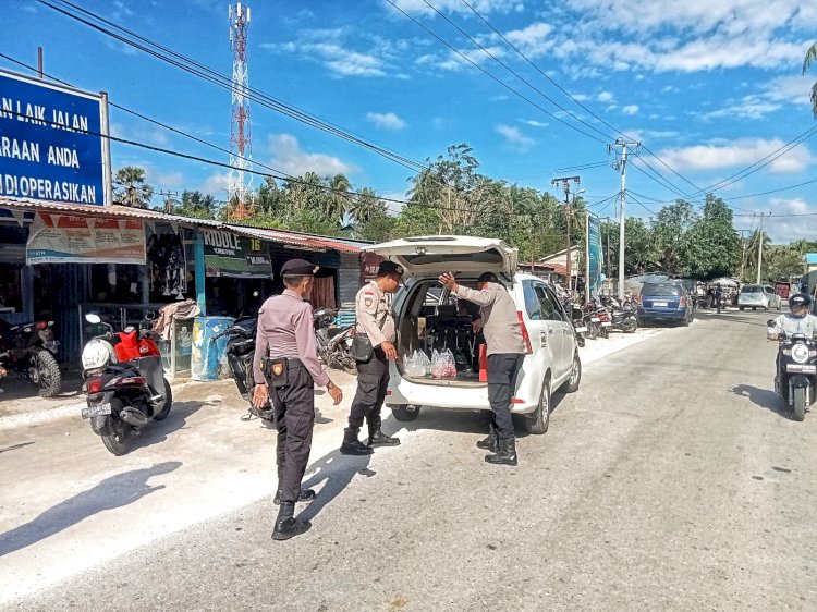 Kapolsek Rote Barat Laut : Operasi Pekat Turangga 2025, Sasaran Pencegahan Miras Dan Sajam Pada Pasar Busalangga