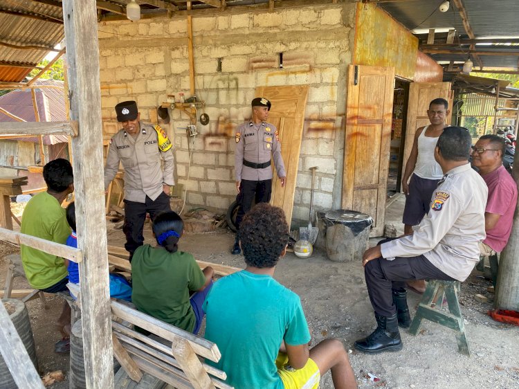 Kapolsek Rote Tengah : Pencegahan Gangguan Kamtibmas Melalui Upaya Preventif, Terus Ditingkatkan Personel Polsek Rote Tengah