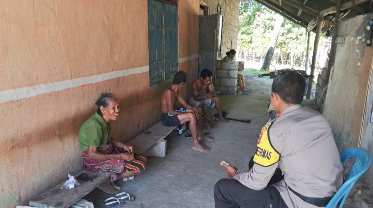 Bhabinkamtibmas Polsek Rote Barat Daya Lakukan Kegiatan Preemtif Bersama Warga Binaan