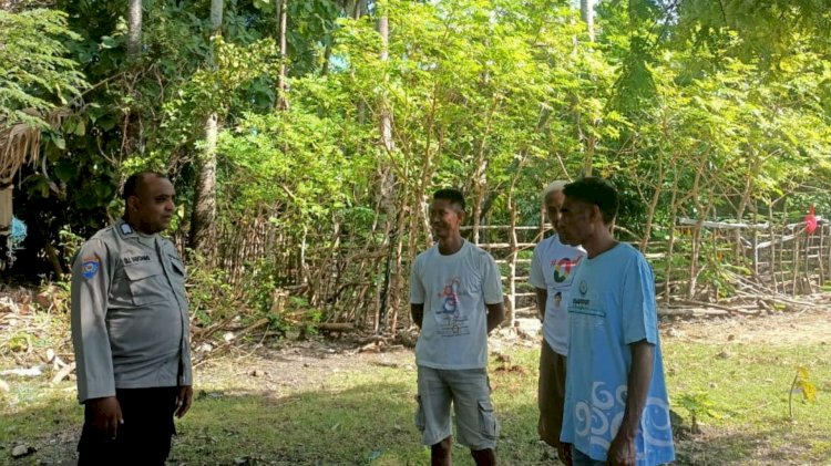 Upaya Preemtif Bhabinkamtibmas Polsek Pantaibaru Untuk Jamin Keamanan Pada Wilayah Binaan