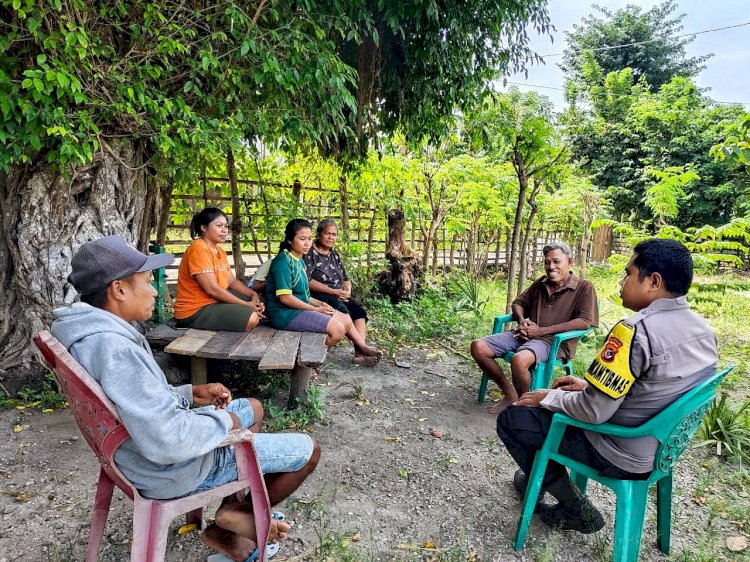 Melalui Kegiatan Sambang, Bhabinkamtibmas Polsek Pantaibaru Ingin Pastikan Warga Binaan Merasa Aman