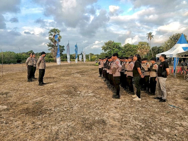 Pacuan Kuda Hari Kedua Diwilayah Hukum Polsek Pantaibaru, Polres Rote Ndao Tingkatkan Pengamanan
