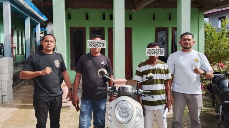 Tidak Sampai 24 Jam, Personel Sat Reskrim Polres Rote Ndao Berhasil Mengamankan Dua Terduga Pencuri Motor