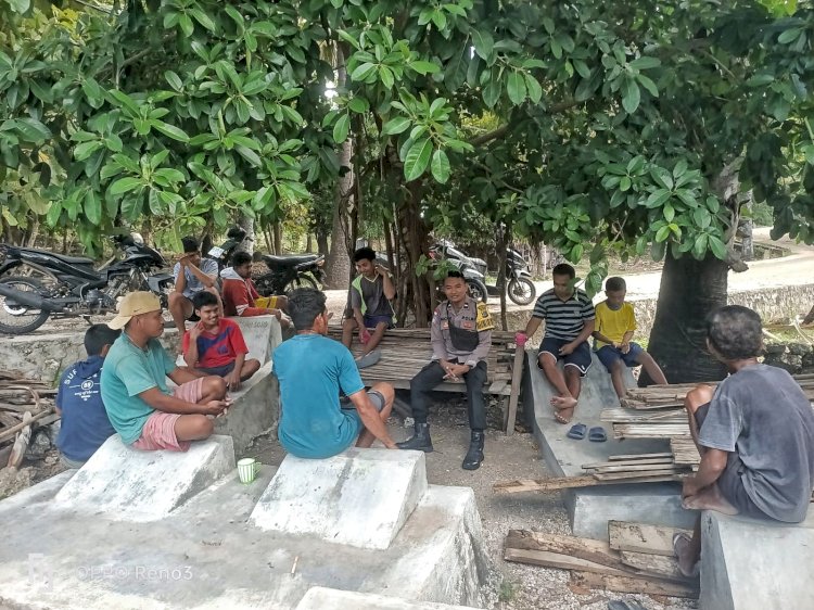 Kegiatan Bhabinkamtibmas Polsek Rote Barat Daya Untuk Jalin Kemitraan Dengan Warga Binaan