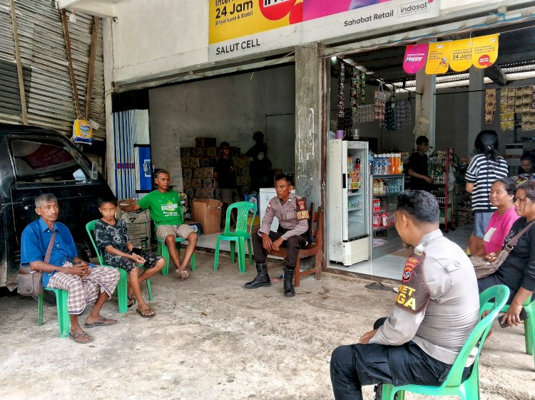 Patroli Dialogis Personel Polsek Rote Selatan, Upaya Maksimal Ciptakan Kamtibmas Tetap Kondusif