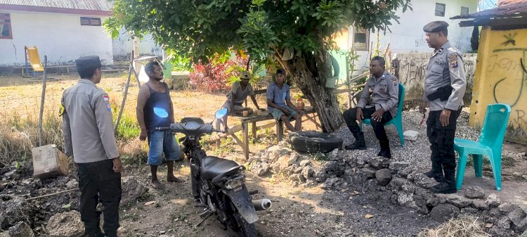 Polsek Rote Tengah Intensifkan Patroli Dialogis, Himbau Warga Jaga Kamtibmas