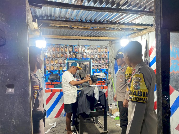 Patroli Malam Personel Polsek Rote Barat Daya Untuk Pencegahan Aksi Premanisme