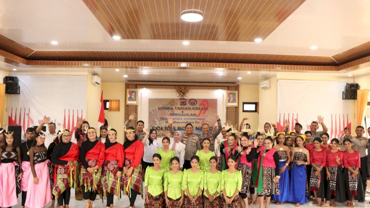 Polres Rote Ndao Menggelar Lomba Tari Kreasi Dalam Rangka HUT Bhayangkara Ke 79
