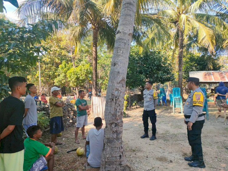 Polsek Rote Barat Laut Lakukan Patroli untuk Ciptakan Keamanan Bagi Masyarakat