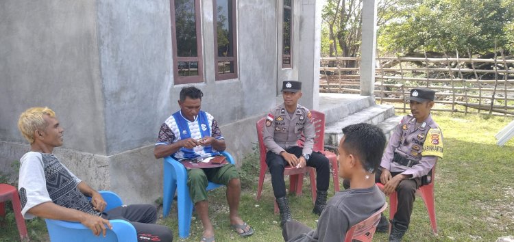 Upaya Bhabinkamtibmas Polsek Rote Barat Daya Tingkatkan Kemitraan Dengan Warga Binaan Melalui Preemtiff Kepolisian
