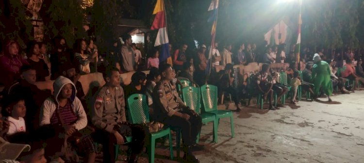 Kapolsek Lobalain : Personel Polsek Lobalain Lakukan Pengamanan Pertandingan Futsal, Hingga Kini Masih Berjalan Aman