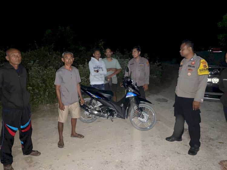 K2YD Polsek Rote Selatan Dimalam Hari Untuk Jamin Kenyamanan  Dan Cegah Potensi Aksi Kriminalitas