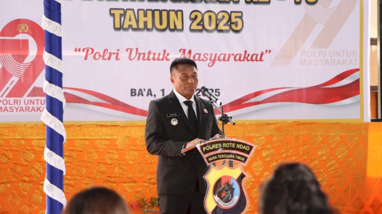 Bupati Rote Ndao : Atas nama Pemerintah Daerah Saya Menyampaikan Selamat Hari Bhayangkara Ke 79