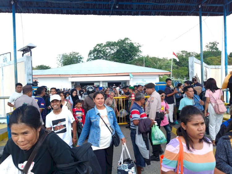 Polsek Pantaibaru Tingkatkan Pengamanan Pada  Pelabuhan ASDP Pantai Baru