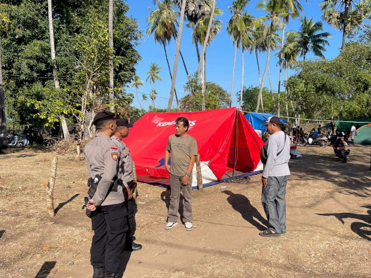 Patroli Dialogis Personel Polsek Rote Tengah Di Lokasi Kegiatan Youth Camp GPdI