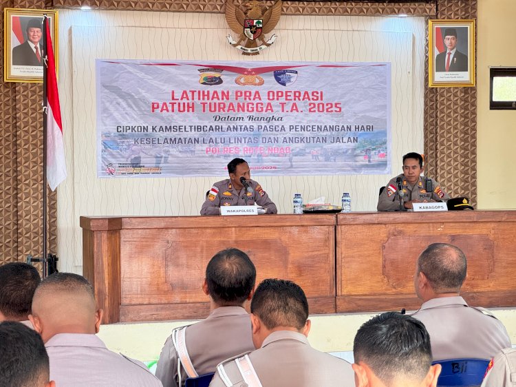 Polres Rote Ndao Gelar Latihan Pra Operasi Patuh Turangga 2025
