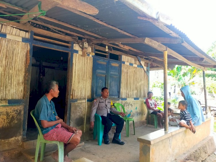 Bhabinkamtibmas Polsek Rote Barat Laut Sambangi Warga Binaan untuk Tingkatkan Kamtibmas