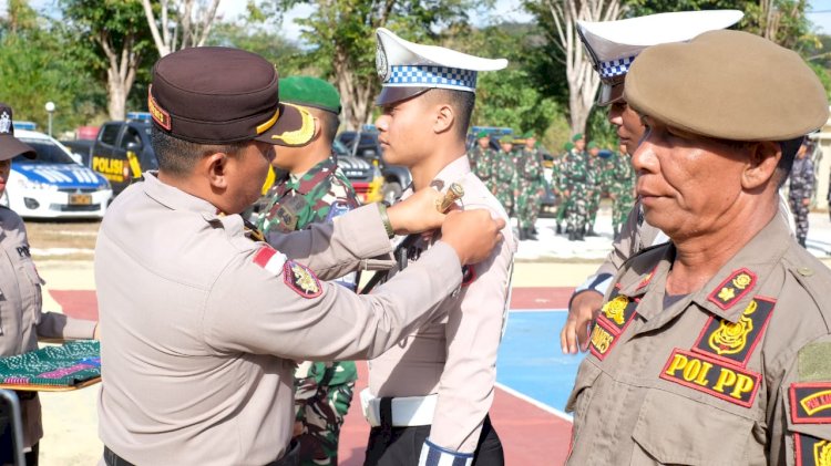 Polres Rote Ndao Gelar Apel Gelar Pasukan Operasi Patuh Turangga 2025, Dorong Budaya Tertib Lalu Lintas