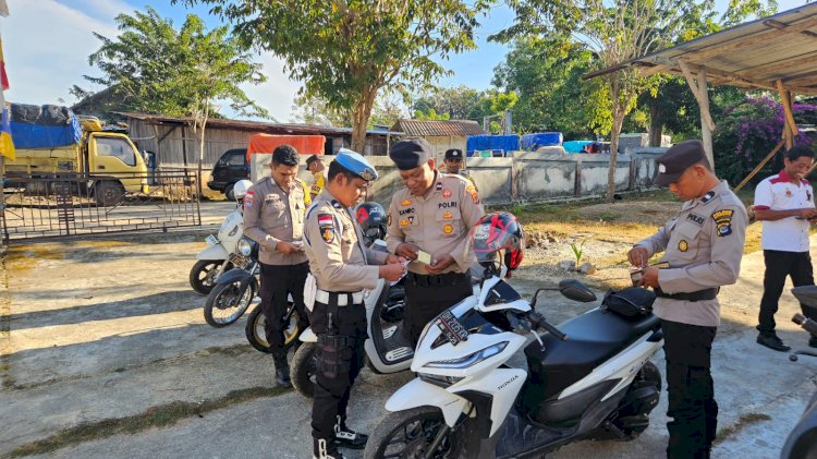 Gartiplin Kendaraan Personel Dan Kelengkapan Pribadi Personel Polsek Rote Barat Laut