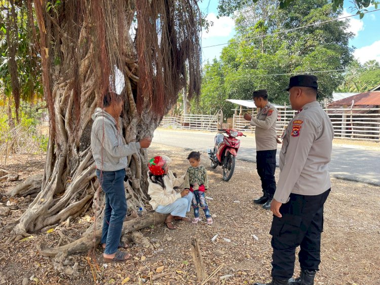 Personel Polsek Rote Tengah Gelar Patroli Preventif Potensi Aksi Premanisme Diwilayah Hukum Polsek Rote Tengah