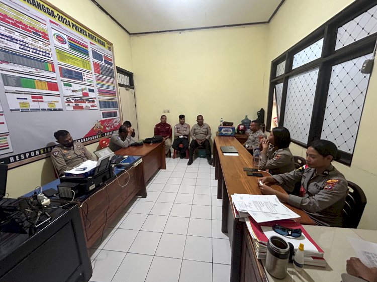 Kabag Ops Polres Rote Ndao Pimpin Anev Pelaksanaan Operasi Patuh Turangga 2025 Bersama Kasatgas Operasi