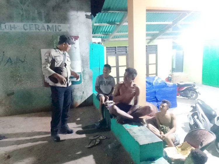 Patroli Malam Personel Polsek Lobalain Untuk Jaga Kamtibmas Dan Cegah Potensi Pidana