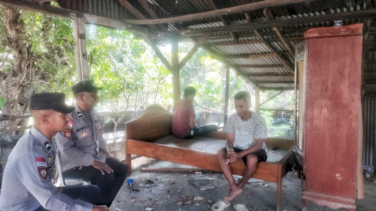 Patroli Dialogis Personel Polsek Rote Barat Daya Untuk Jamin Keamanan Masyarakat
