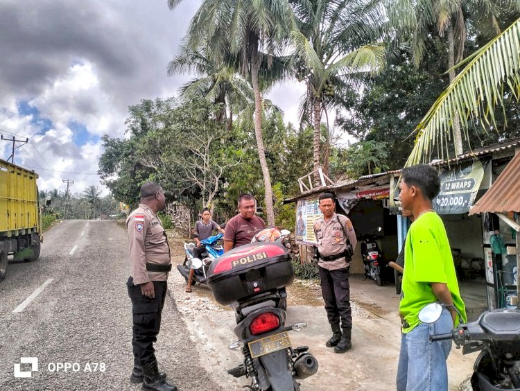 Patroli Dialogis Personel Polsek Rote Selatan Untuk Tingkatkan Kemitraan Dengan Masyarakat