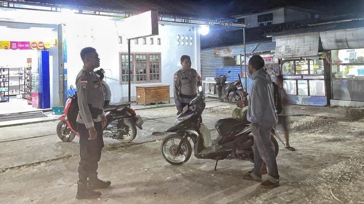 Jamin Keamanan Masyarakat, Personel Polsek RBL Tingkatkan Patroli Malam