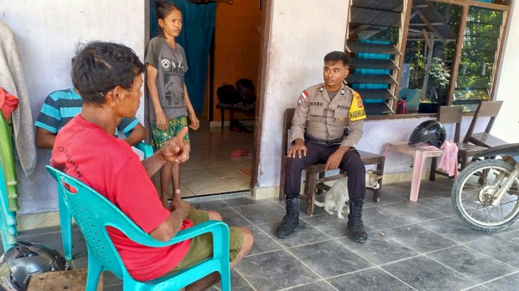 Kegiatan Sambang Bhabinkamtibmas Polsek Lobalain Untuk Jamin Keamanan Warga Binaan