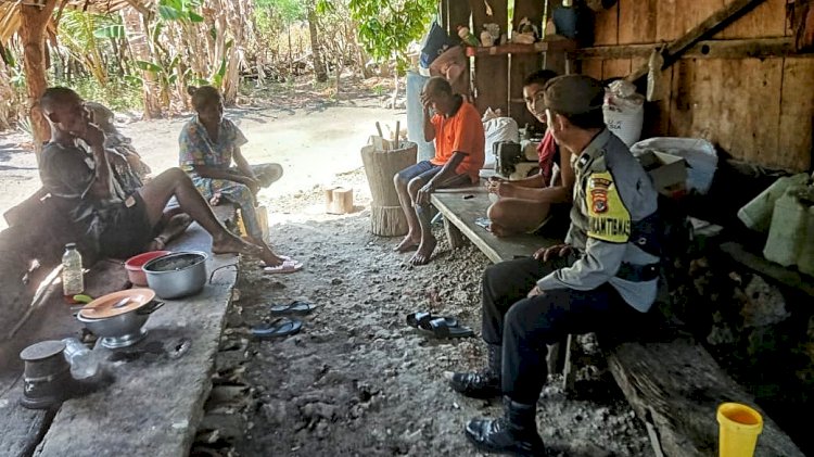 Kegiatan Sambang, Upaya Bhabinkamtibmas Polsek Rote Barat Laut Jamin Keamanan Warga Binaan