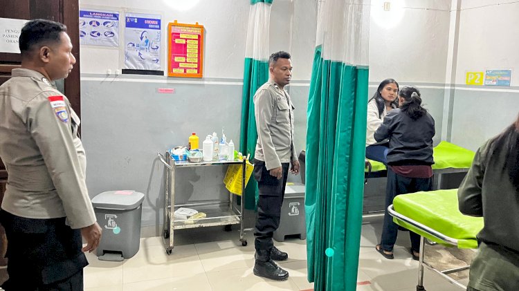 Karena Jarak Pandang Terbatas, Pengendara Motor Tabrak Kambing dan Alami Sejumlah Luka Lecet.