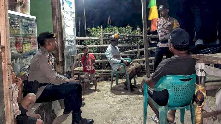 Polsek Rote Tengah Laksanakan Patroli Malam untuk Jaga Kamtibmas