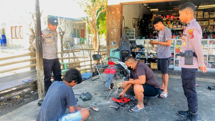 Melalui Patroli Dialogis, Personel Polsek RBD Sampaikan Himbauan Kamtibmas
