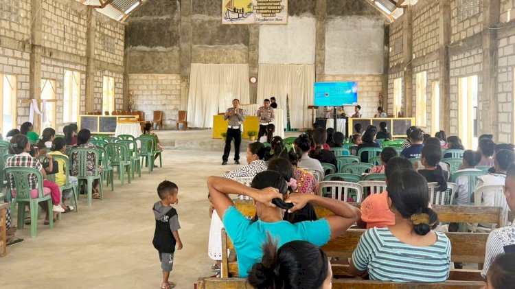 Sat Lantas Polres Rote Ndao Lakukan Sosialisasi Pencegahan Laka Lantas dan Tertib Berlalu Lintas