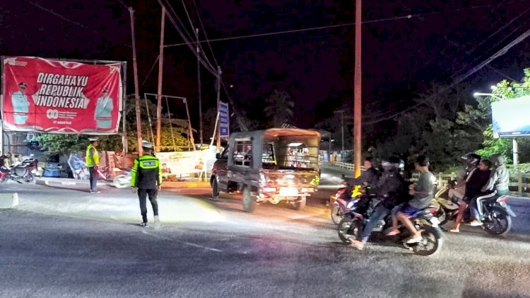 Kegiatan Kamseltibcarlantas Satuan Lalu Lintas Polres Rote Ndao Tekan Angka Kecelakaan