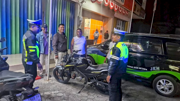 Tekan Angka Lakalantas, Personel Satuan  Lalu Lintas Polres Rote Ndao Tingkatkan Edukasi Kamseltibcarlantas
