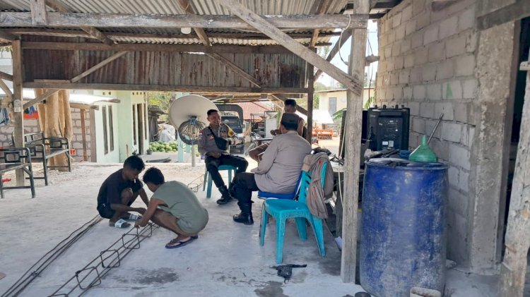 Polsek Rote Barat Daya Laksanakan Patroli KRYD dan Sosialisasi Premanisme Bagi Masyarakat