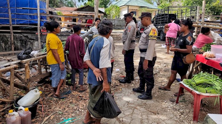 Polsek Rote Tengah Jamin Keamanan Warga Pada Pasar Siomeda