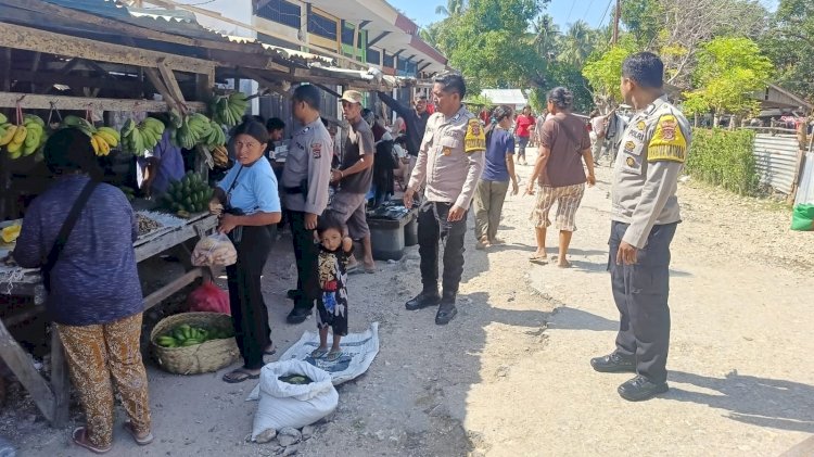 Polsek RBL Tingkatkan Pengamaanan Pada Pasar Busalangga
