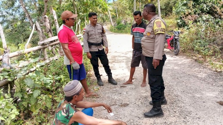 Melalui Patroli Dialogis, Polsek Rote Selatan Sampaikan Himbauan Kamtibmas