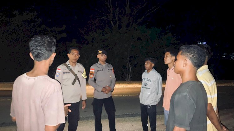 Polsek Rote Tengah Tingkatkan Patroli Malam,Jaga Keamanan dan Ketertiban Masyarakat