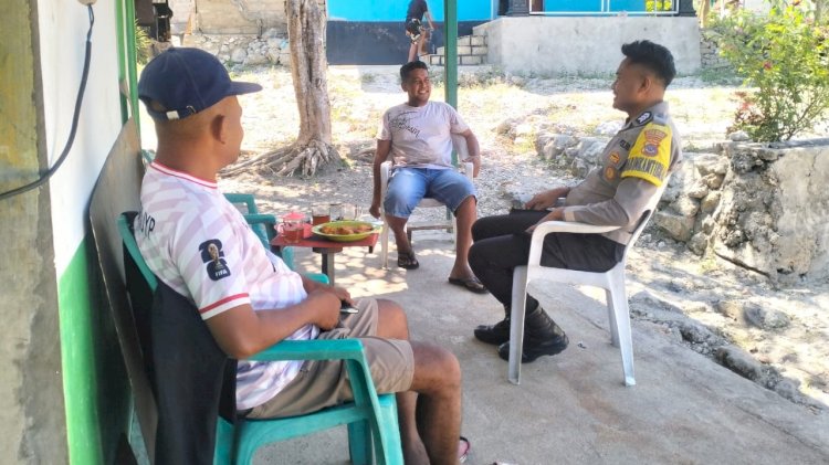 Kegiatan Sambang Bhabinkamtibmas Polsek Pantaibaru, Langkah Preemtif Jaga Kamtibmas