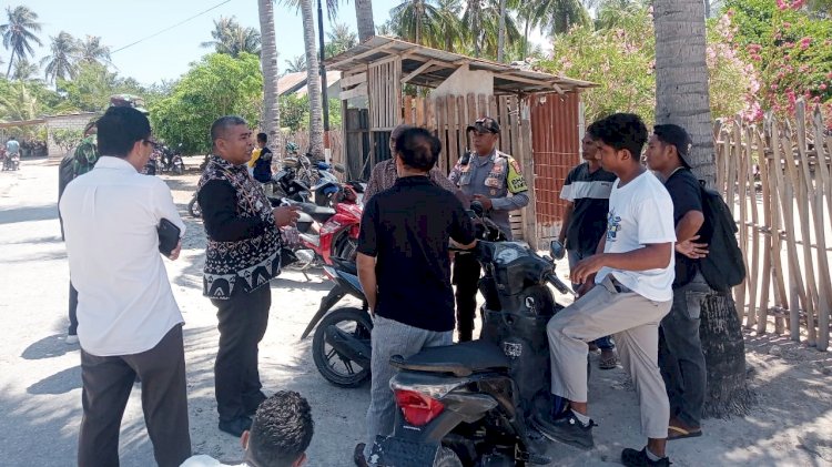 Bhabinkamtibmas Polsek Rote Barat Gelar Patroli Dialogis di Desa Bo'a