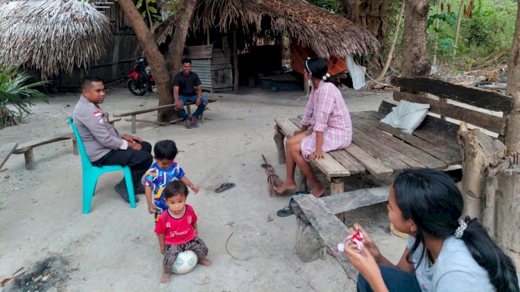 Kegiatan Sambang   Bhabinkamtibmas  Polsek Pantaibaru, Membangun Komunikasi dan Keamanan Bersama