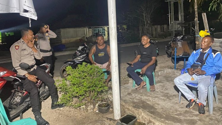 Patroli Pencegahan Premanisme Oleh Polsek Rote Tengah Demi Kenyamanan Masyarakat