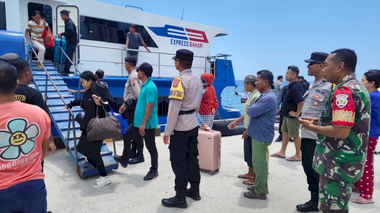 Kapolsek Lobalain : Sinergitas Pengamanan Pada Pelabuhan Baa Untuk Dukung Perekonomian dan Pariwisata Daerah