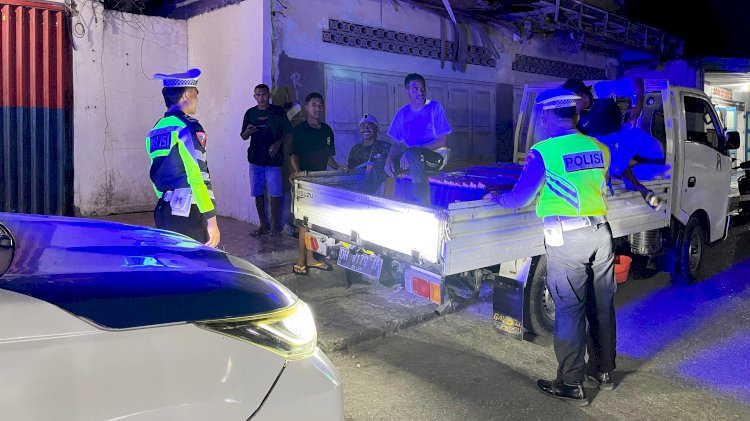 Pastikan Kamseltibcarlantas, Sat Lantas Polres Rote Ndao Tingkatkan Kegiatan Kepolisian