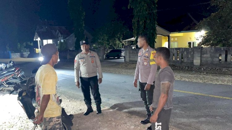 Patroli Pencegahan Premanisme Polsek Rote Tengah, Upaya Tingkatkan Kenyamanan Masyarakat